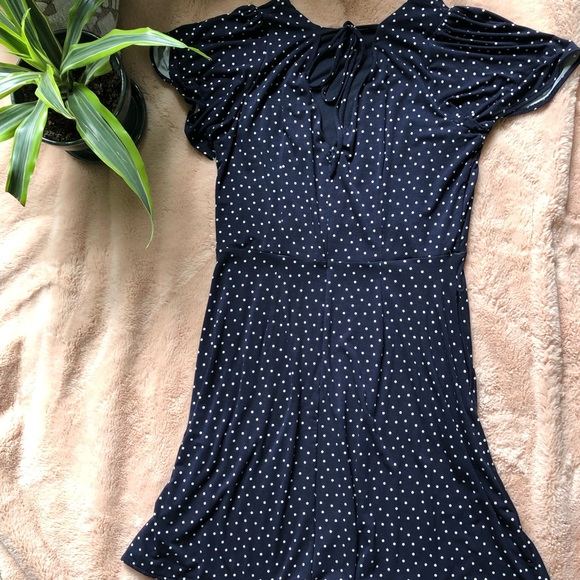 Loft Navy Blue Dress - Picture 2 of 6